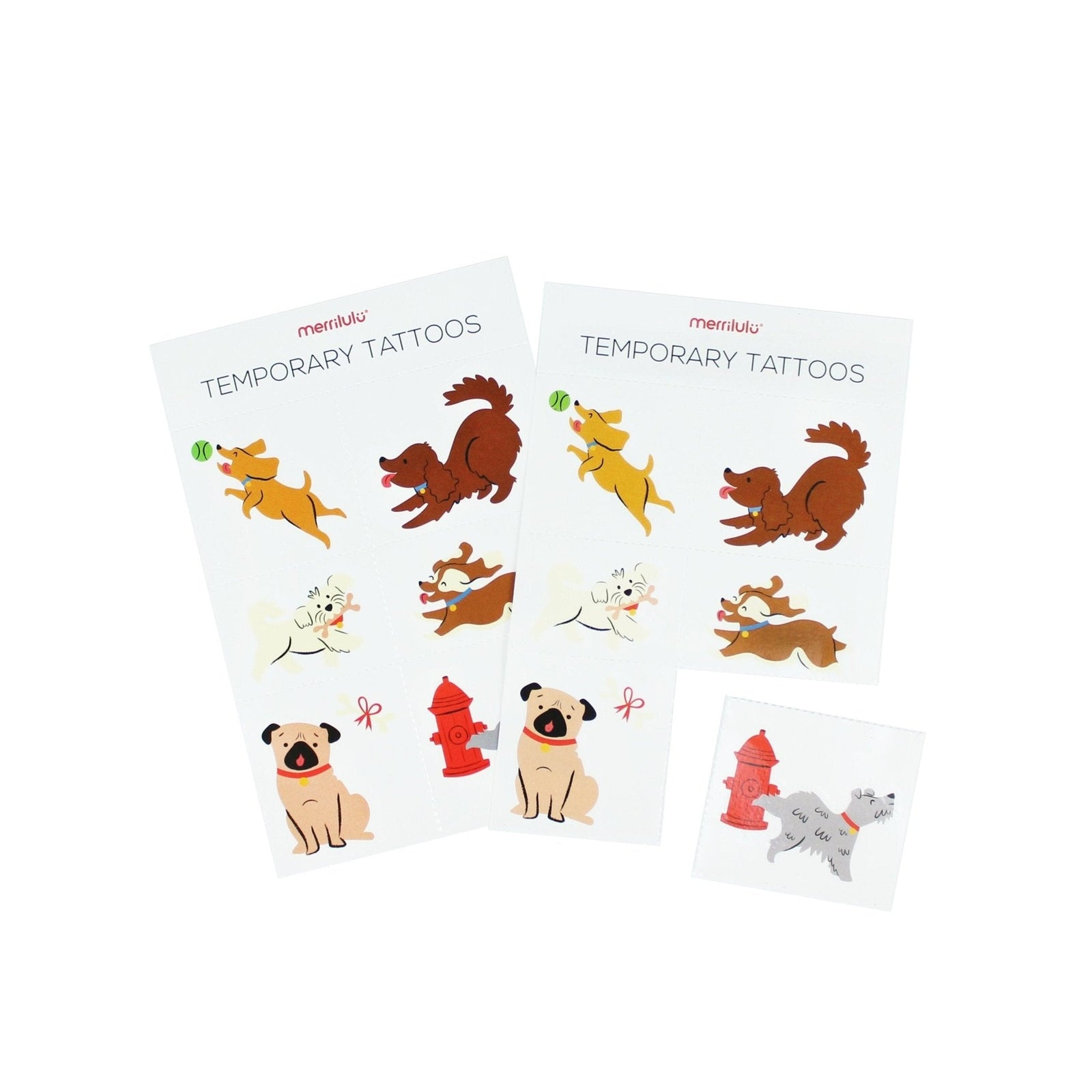 12 Dog Temporary Tattoos - Stesha Party