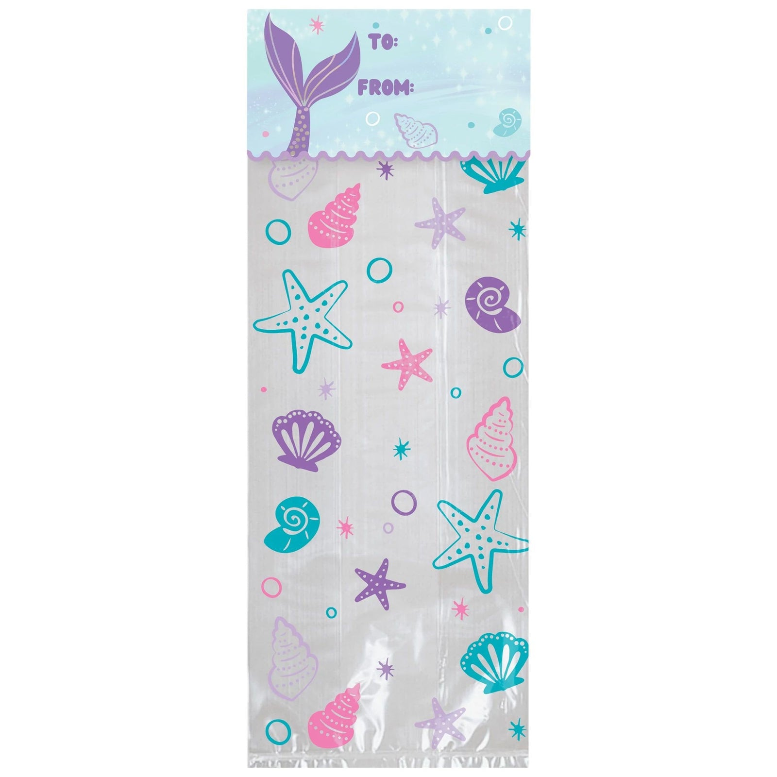 20 Mermaid Cello Favor Bags - Stesha Party