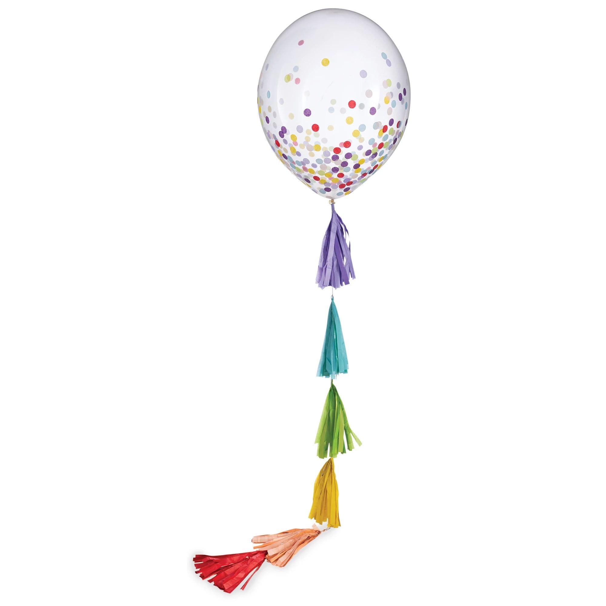 24" Rainbow Confetti Balloon - Stesha Party