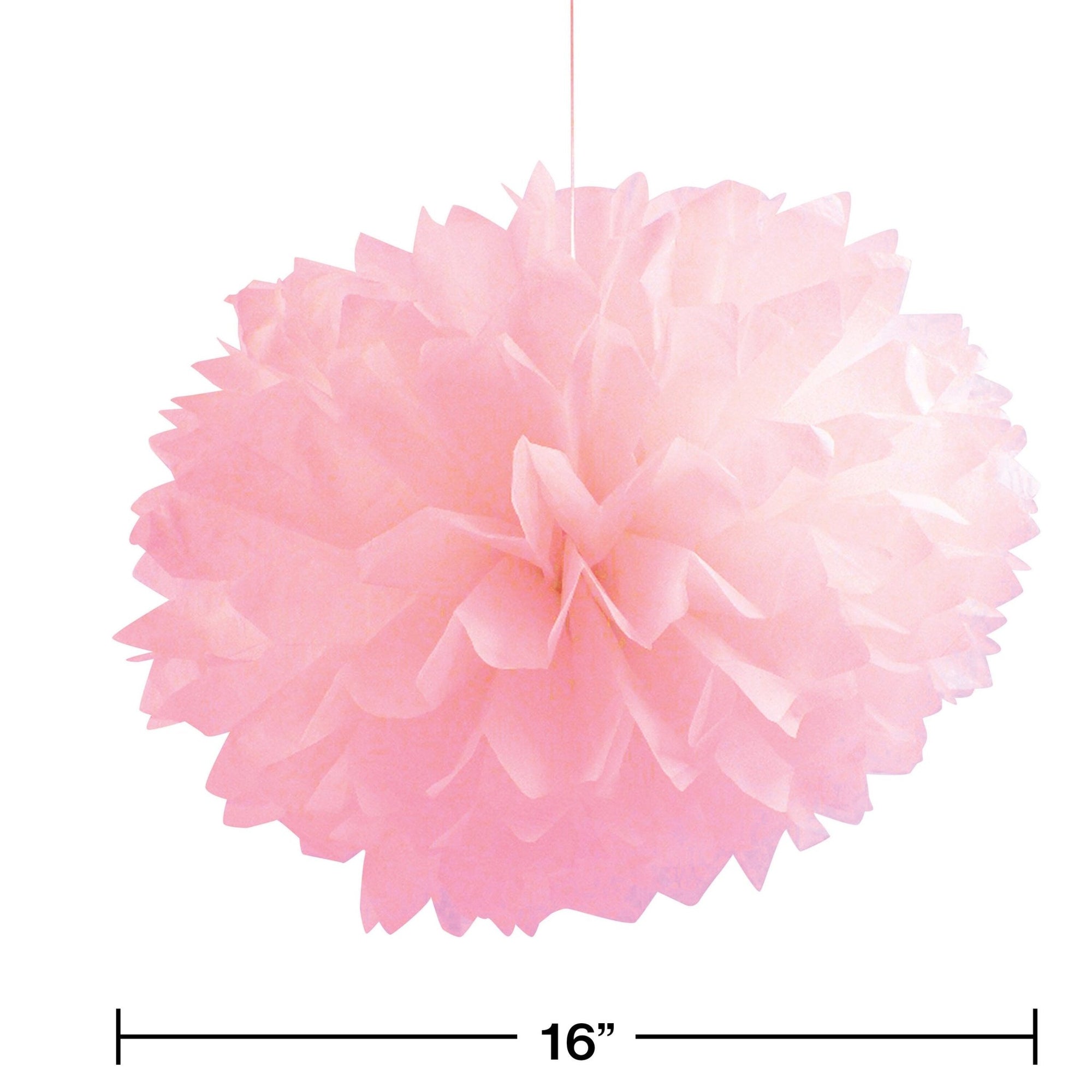 3 Pink Party Pom Poms - Stesha Party