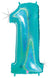 40" Blue Holographic Number Balloons - Stesha Party