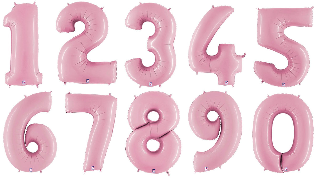 40&quot; Jumbo Pink Number Balloons - Stesha Party