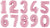 40" Jumbo Pink Number Balloons - Stesha Party