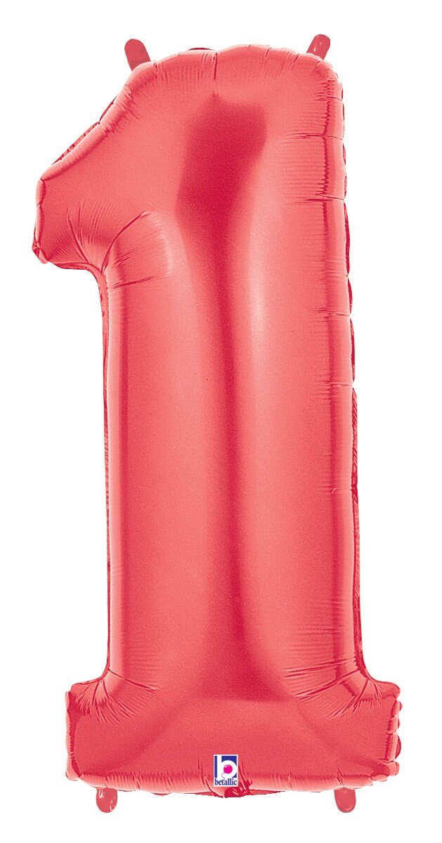 40" Jumbo Red Number Balloons - Stesha Party