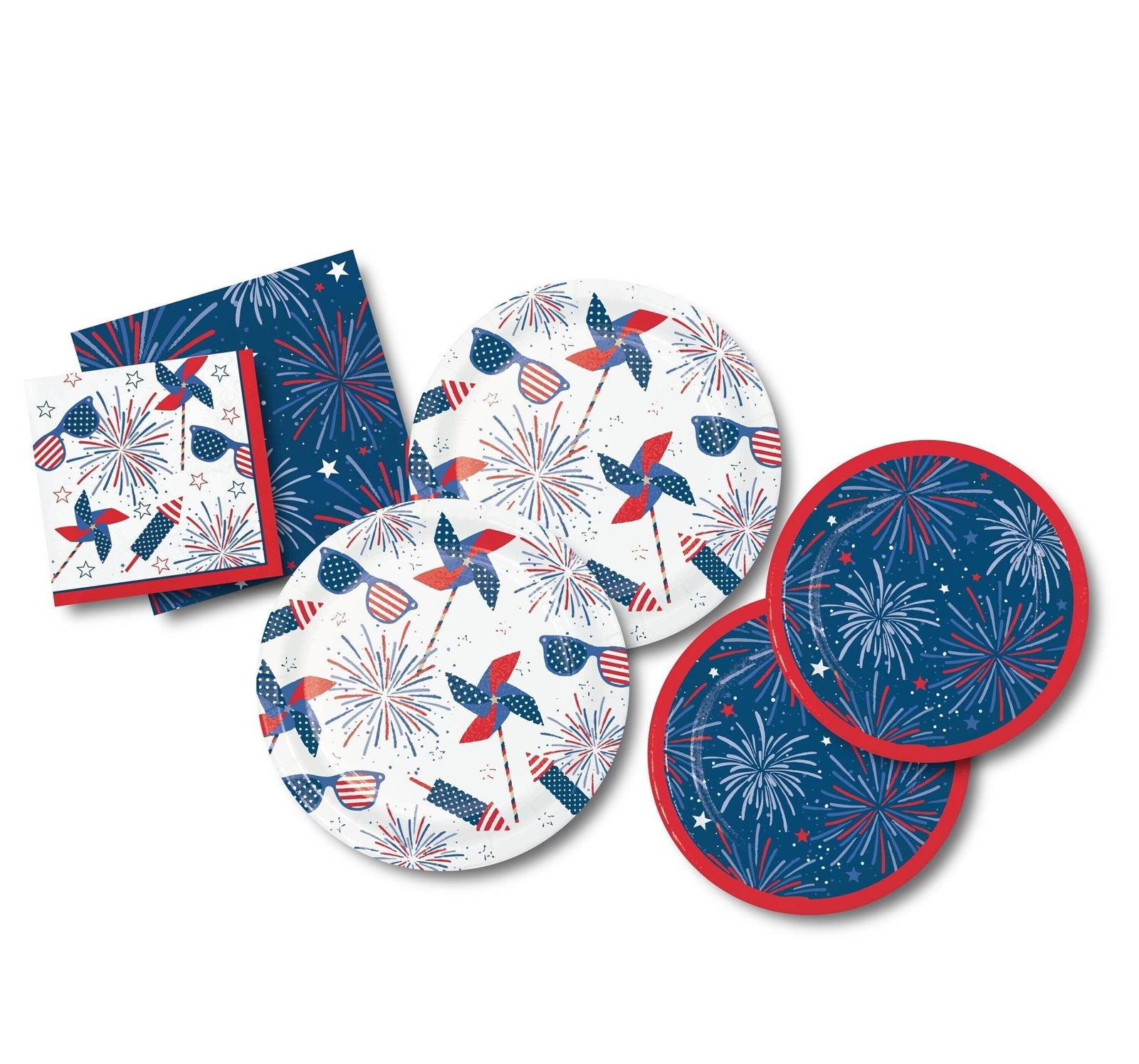 4th of July Plate & Napkin Bundle - Stesha Party