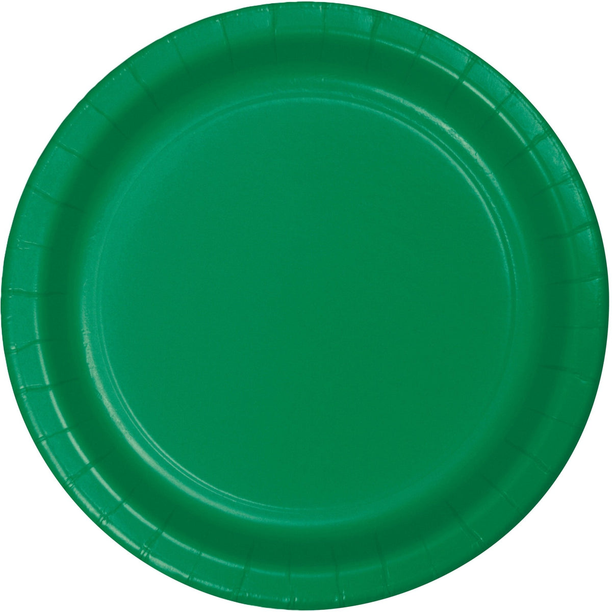 7&quot; Green Paper Cake Plates 24ct - Stesha Party