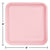 9" Square Pink Plates 18ct - Stesha Party