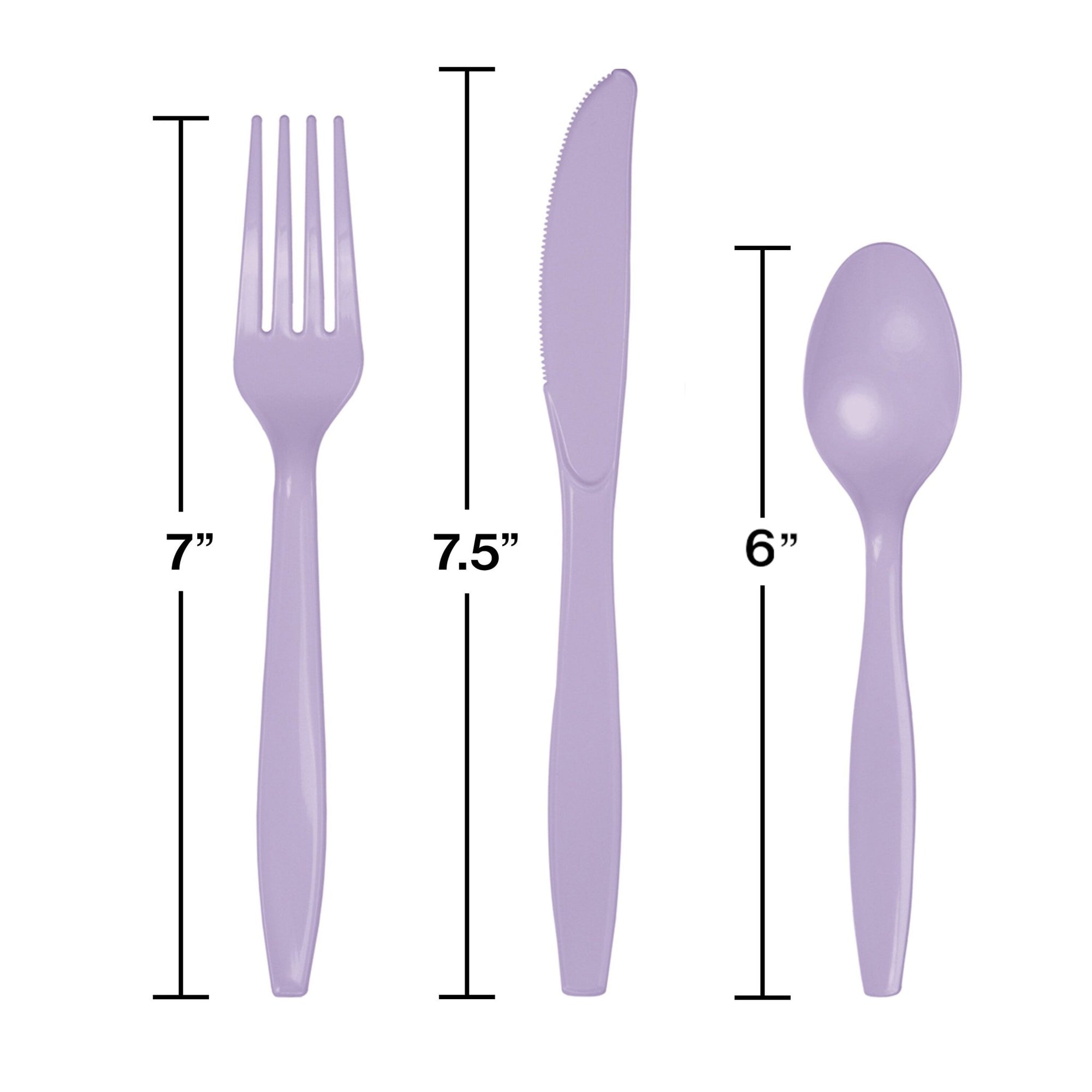 96 Sets Premium Lavender Cutlery - Stesha Party