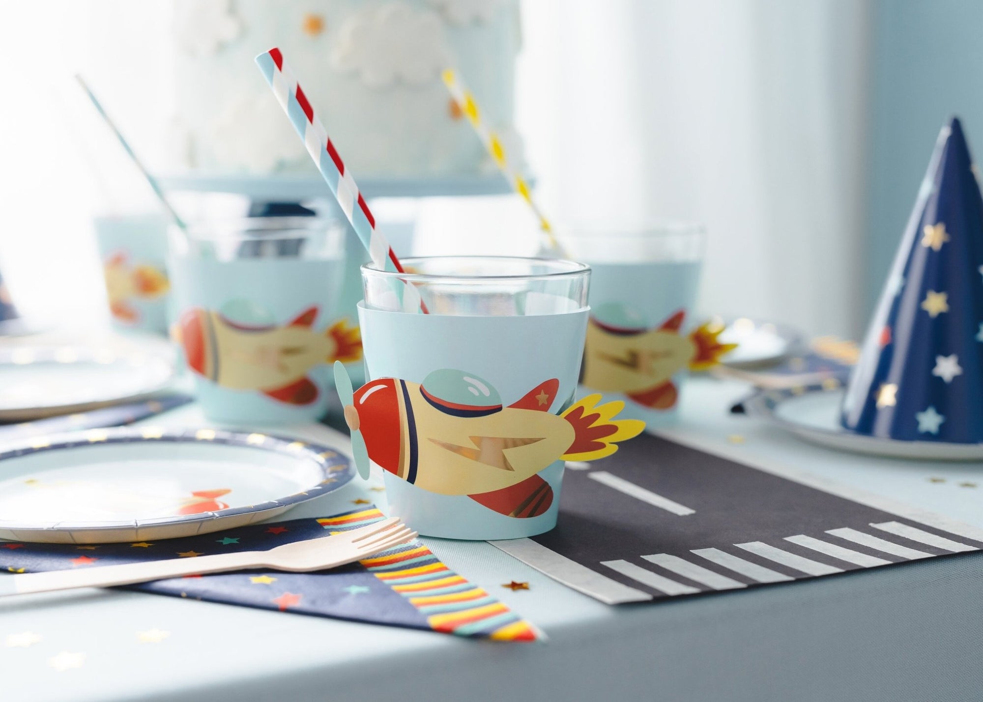 Airplane Cup Sleeves - Stesha Party