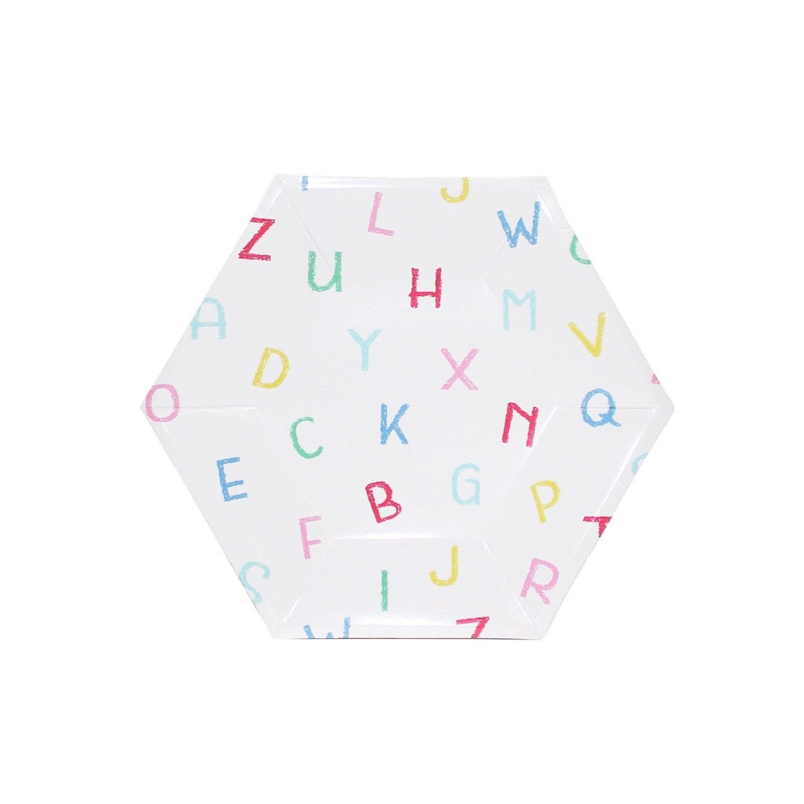 Alphabet School Party Paper Cake Plates 12ct - Stesha Party