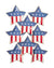 American Flag Star Plates - Stesha Party