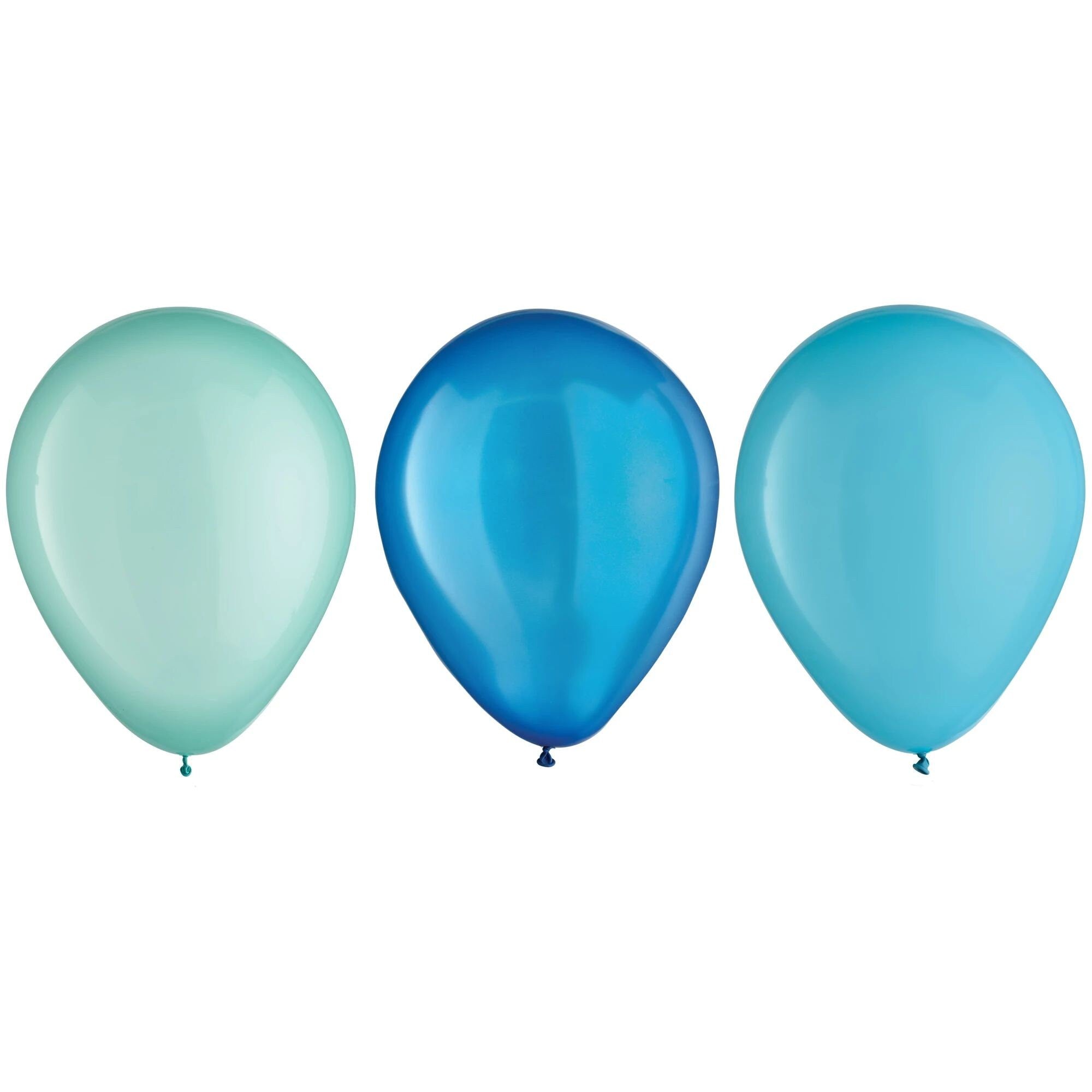 Aqua Blue & Mint Latex Balloons 25ct - Stesha Party