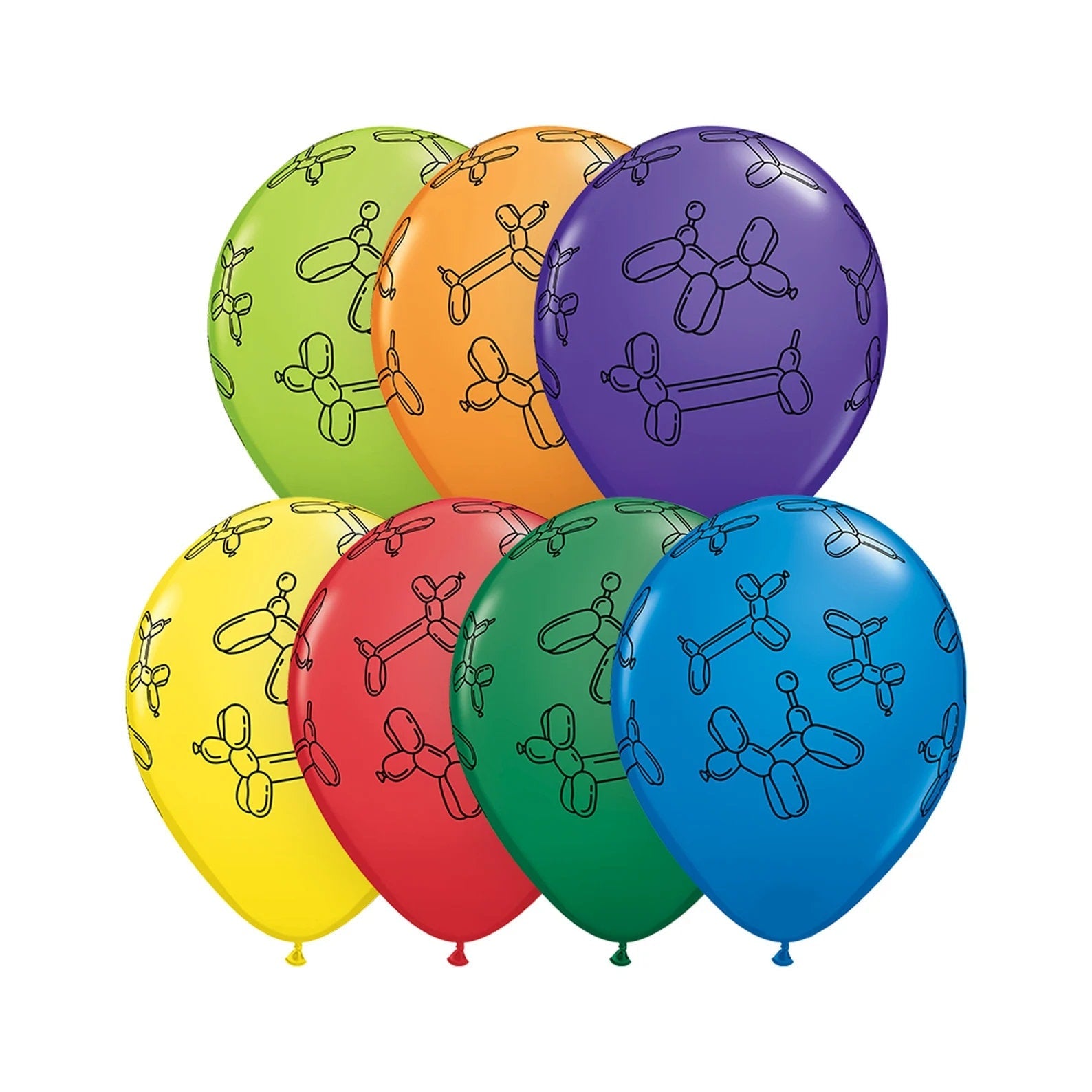 Balloon Dog Latex Balloons 5ct - Stesha Party