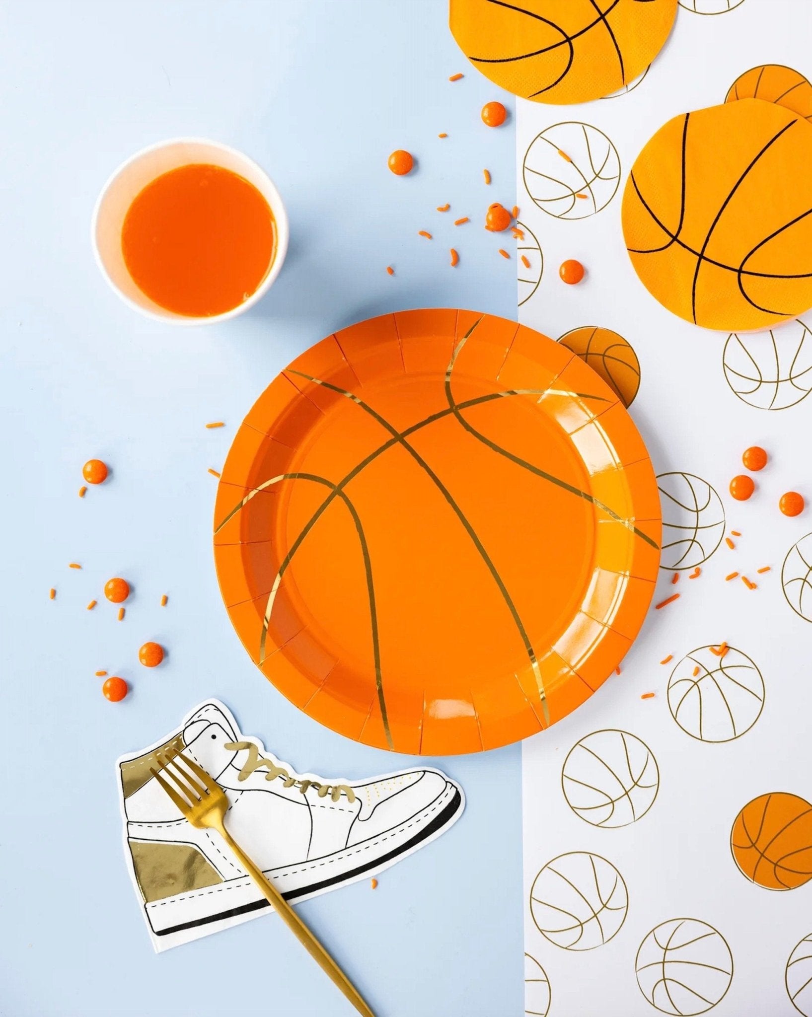 Basketball Party Paper Plates - Stesha Party