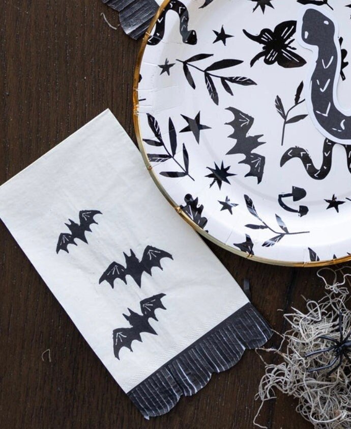 Bat Party Guest Towel Napkins - Stesha Party