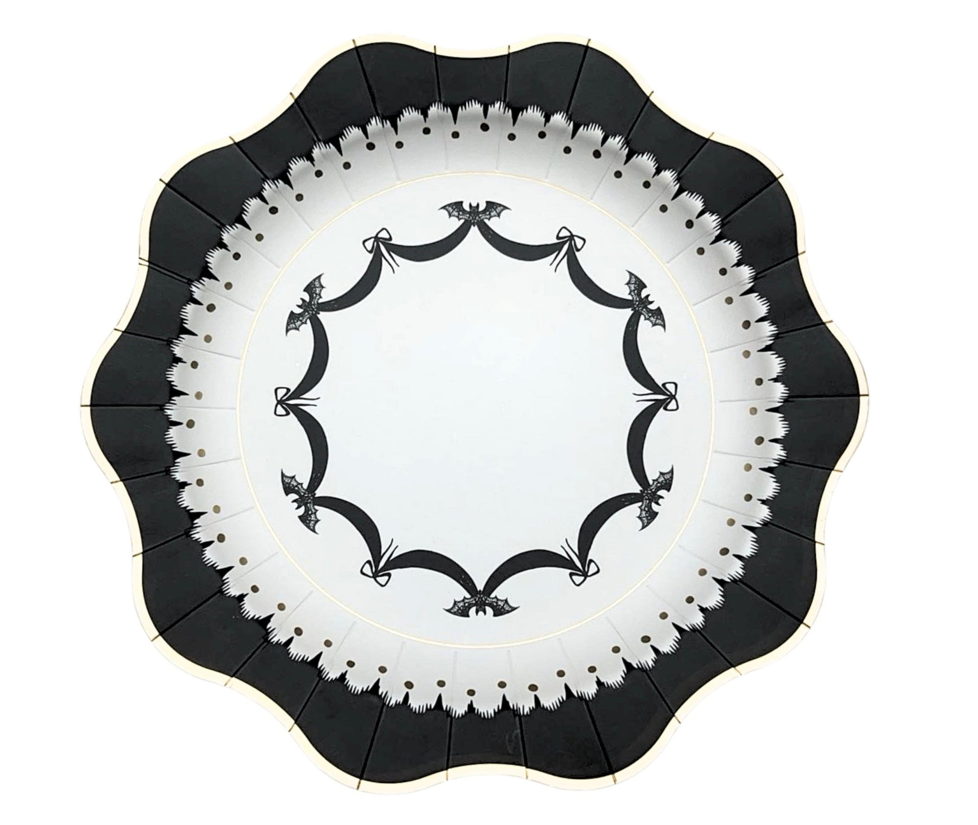 Bats & Bows Halloween Plates - Stesha Party