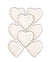 Black & Cream Heart Plates - Stesha Party