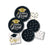 Black & Gold Graduation Party Paper Plates, Napkins & Confetti - Stesha Party