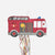 Blazing Firetruck Pinata - Stesha Party