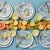 Blue Floral Cake Plates - Stesha Party
