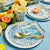 Blue Floral Dinner Plates - Stesha Party