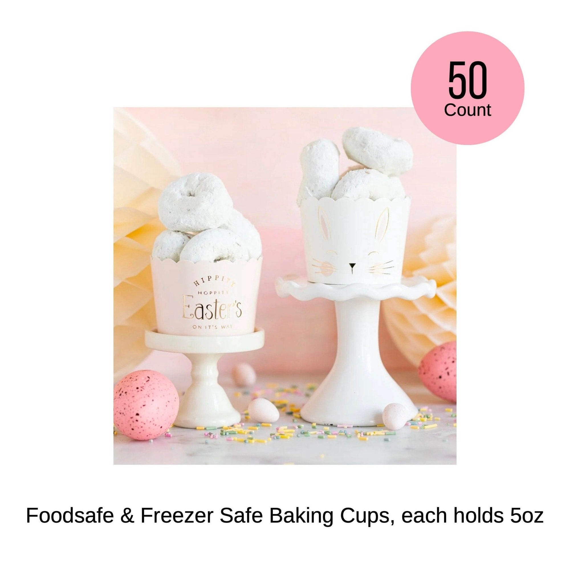 Bunny Baking Cups 50ct - Stesha Party