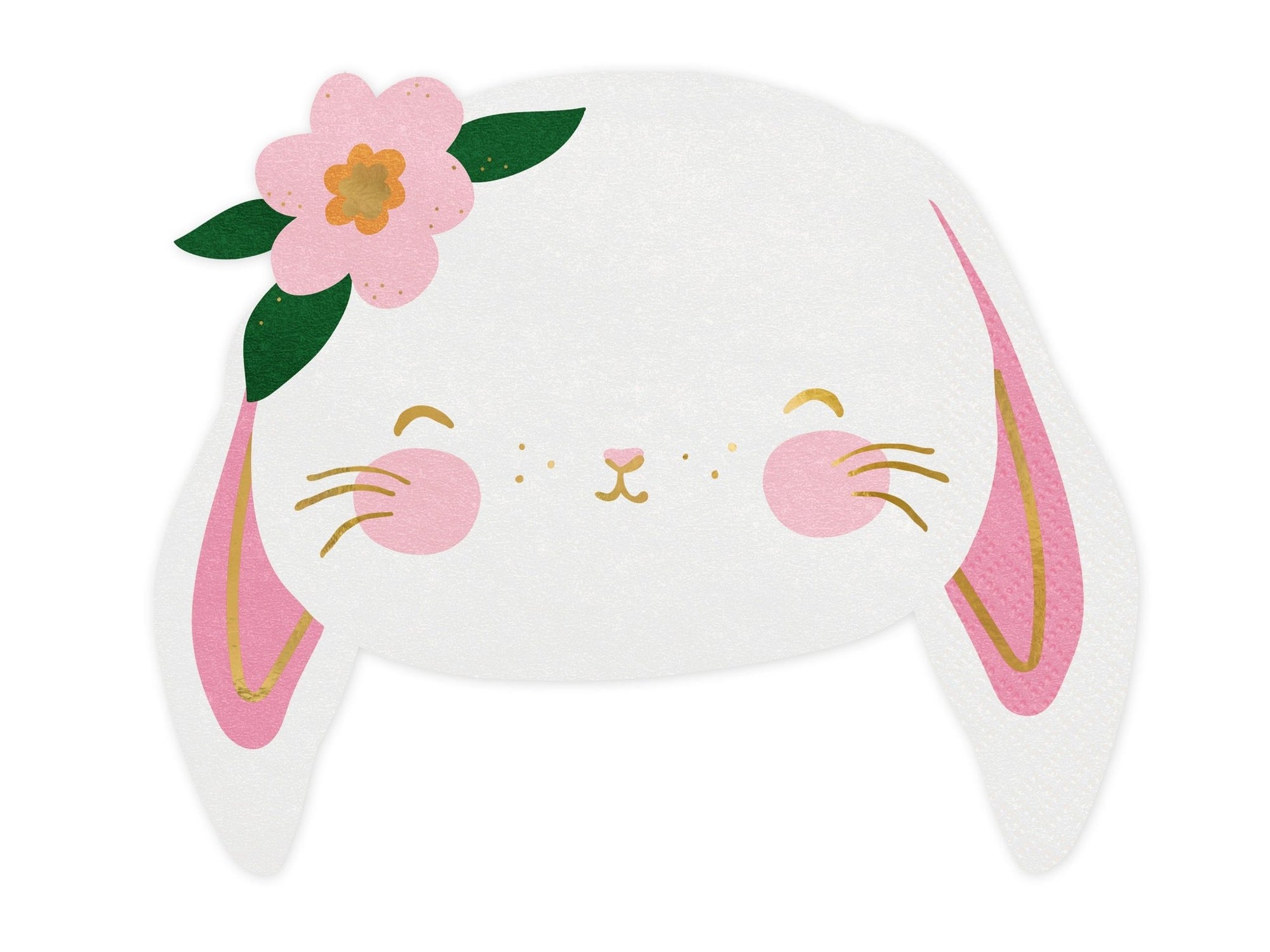 Bunny Face Party Napkins - Stesha Party