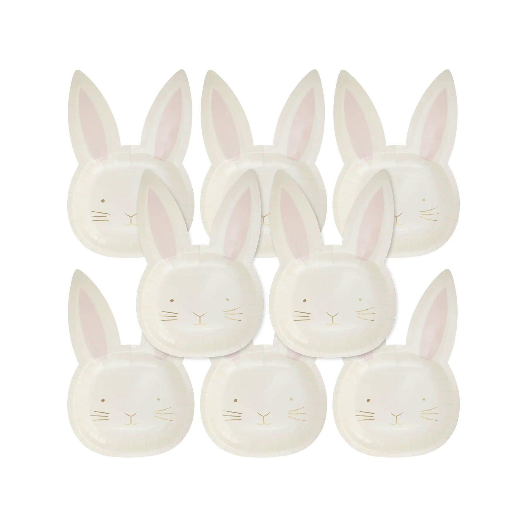 Bunny Face Plates - Stesha Party