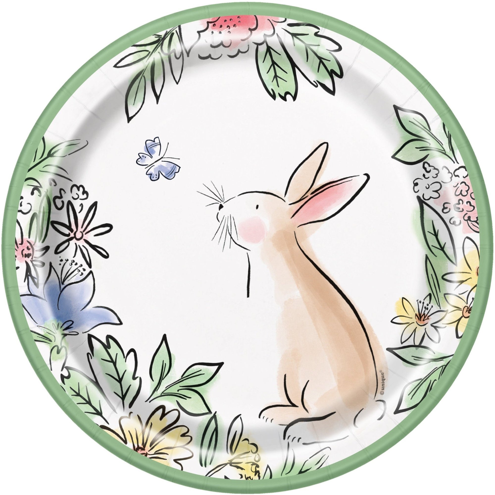 Bunny Paper Dinner Plates - Stesha Party