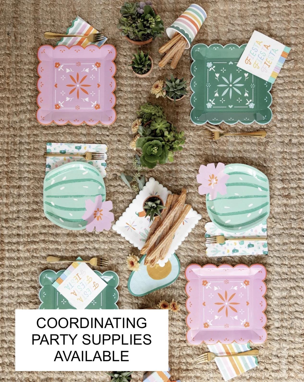 Cactus Party Plates 8ct - Stesha Party