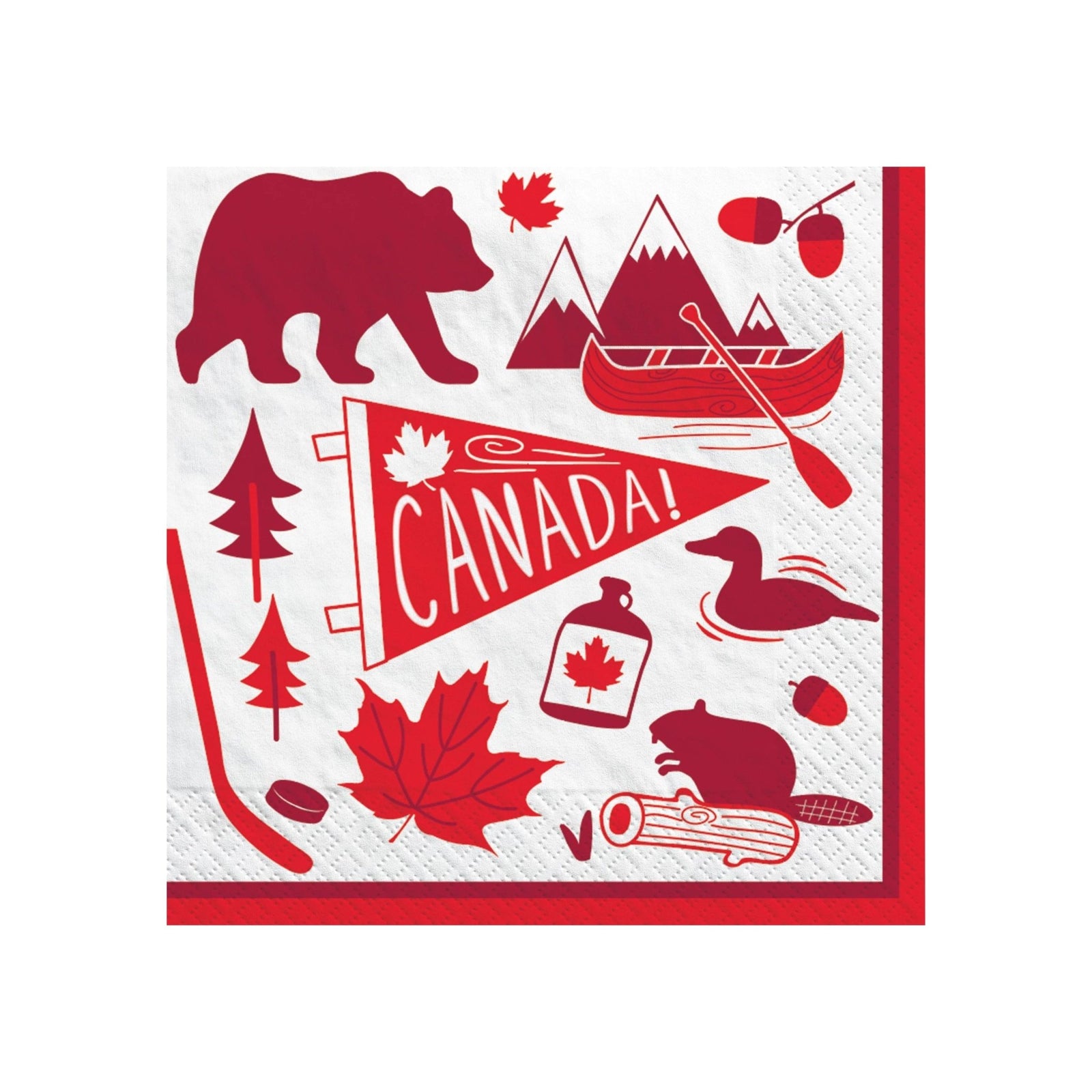 Canada Party Napkins - Stesha Party