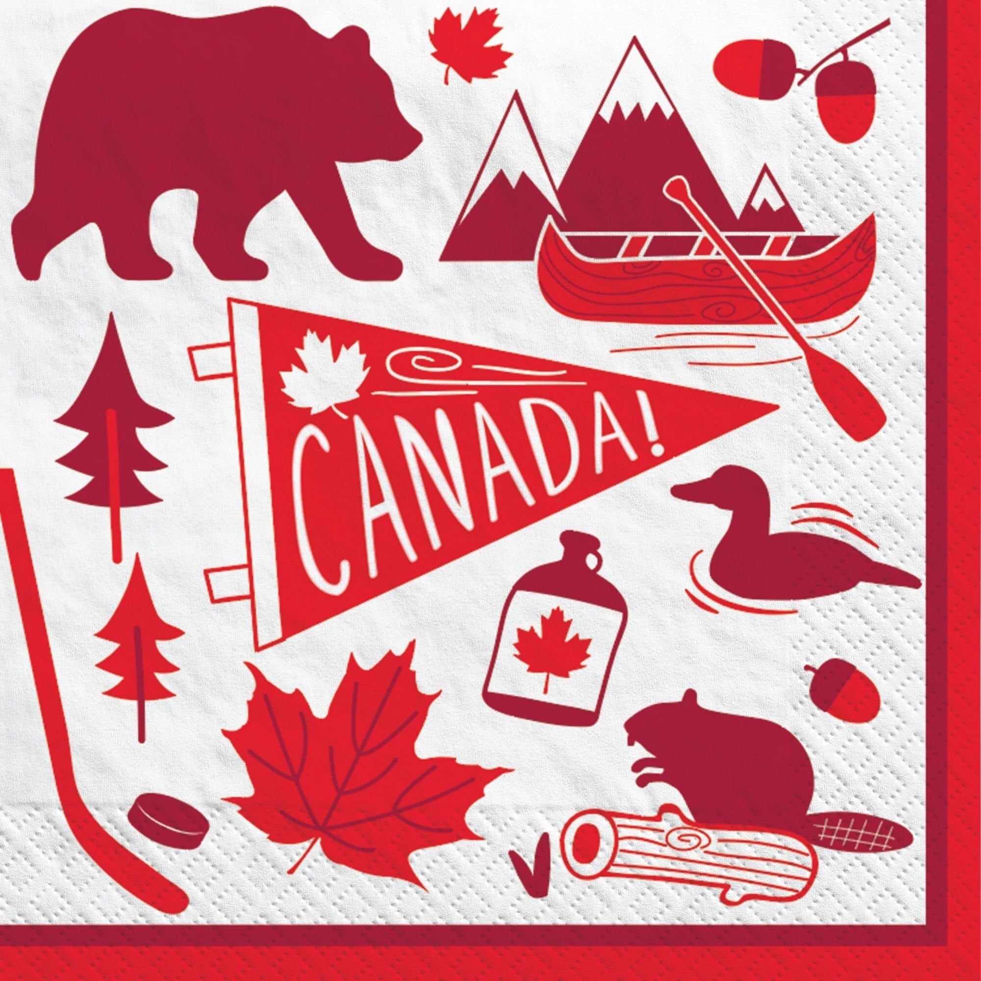 Canada Party Napkins - Stesha Party