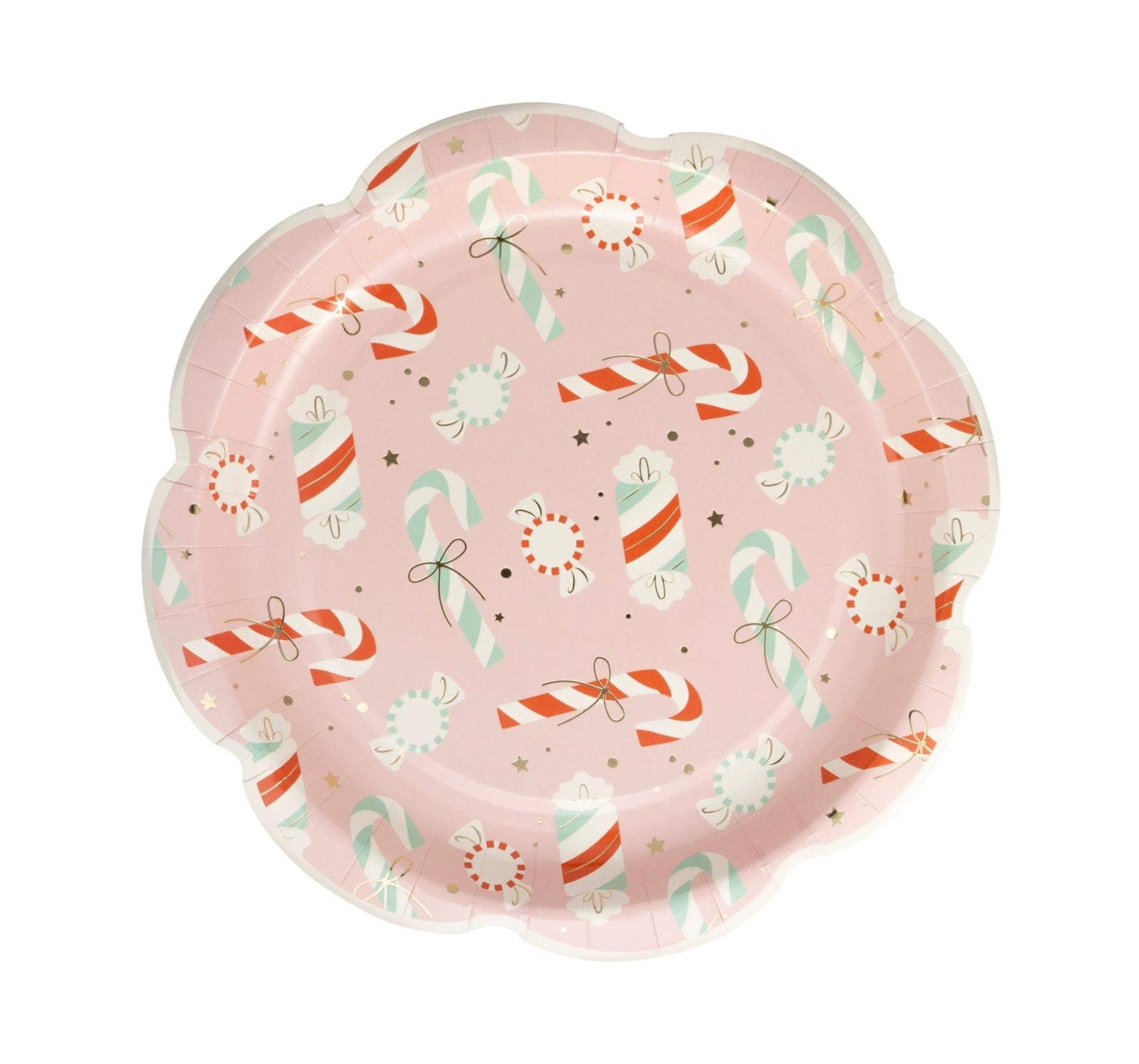 Candy Cane Party Plates - Stesha Party