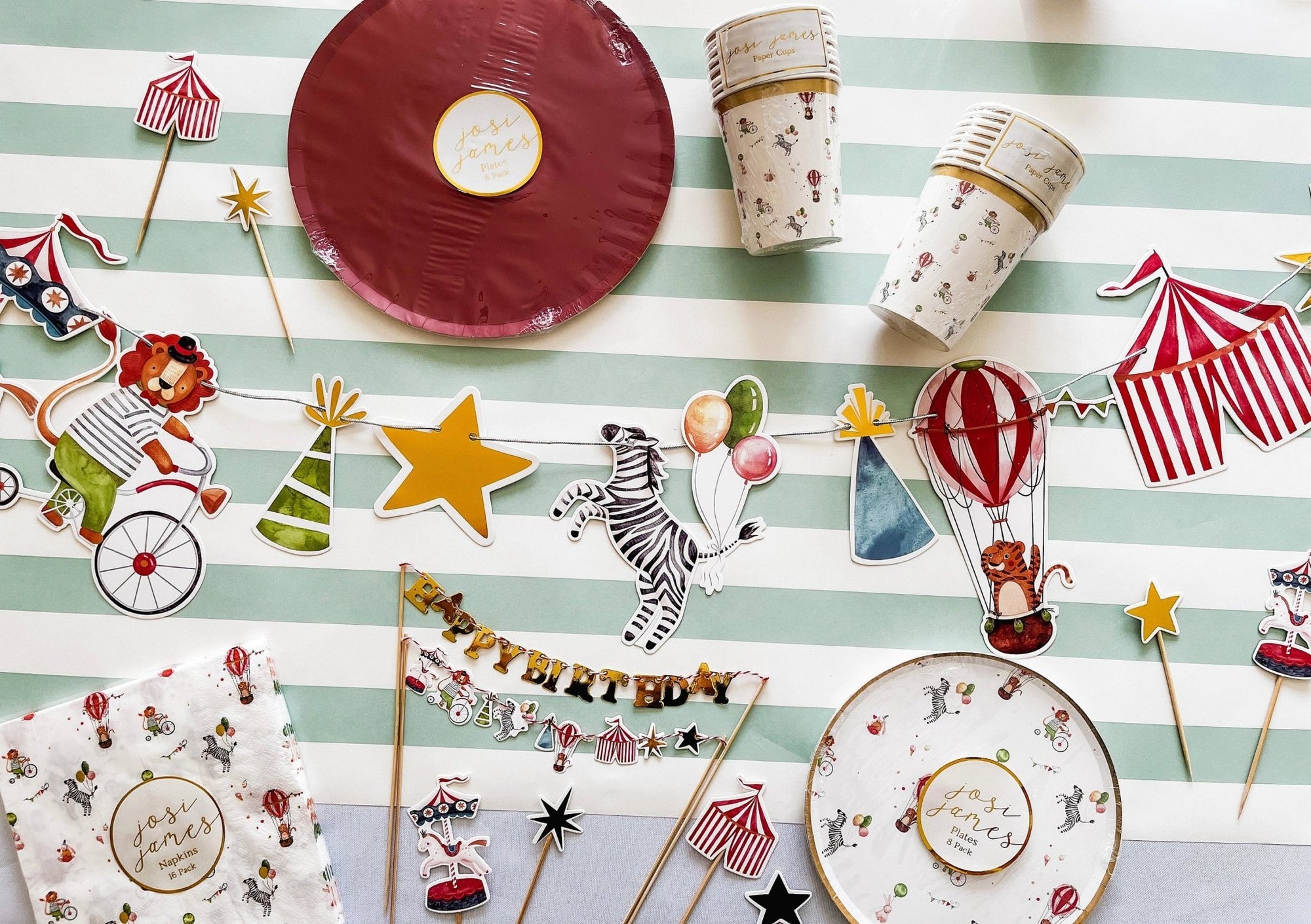 Carnival Cake Banner - Stesha Party