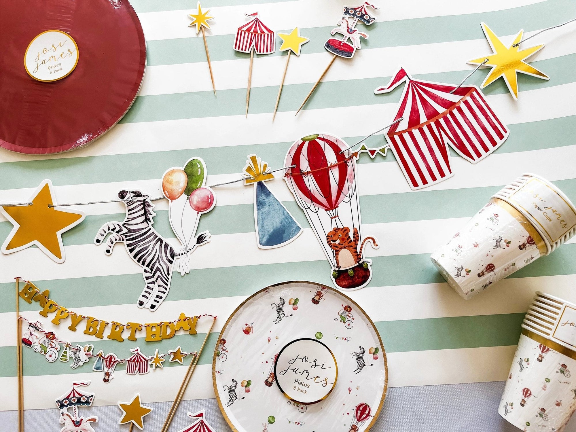 Carnival Cake Banner - Stesha Party
