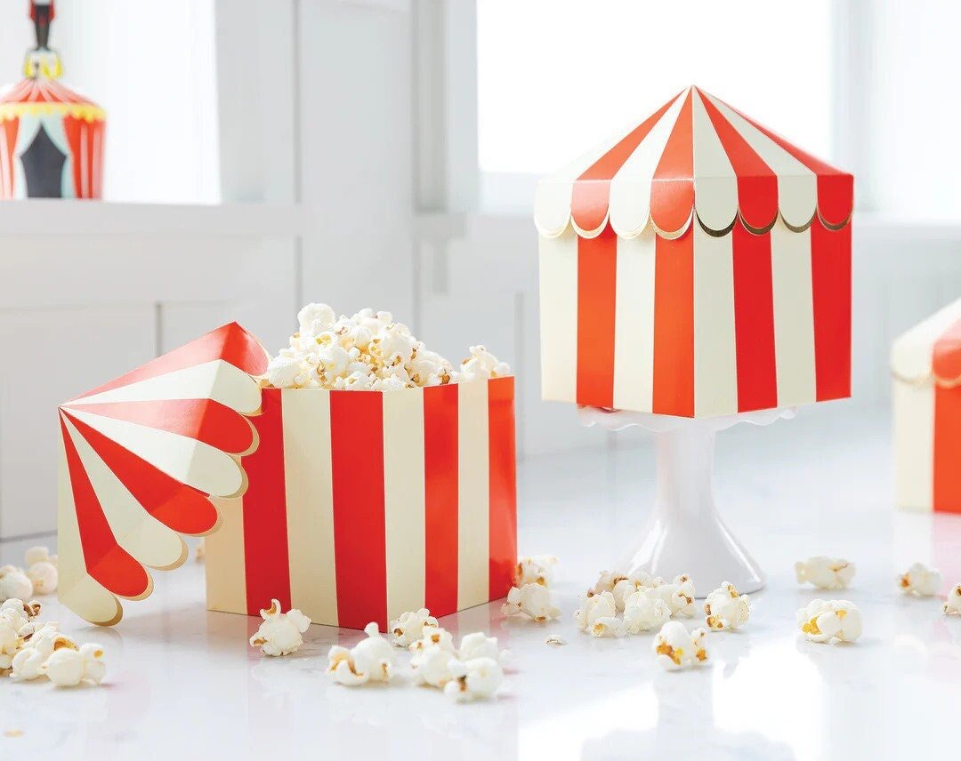 Carnival Tent Favor Boxes - Stesha Party