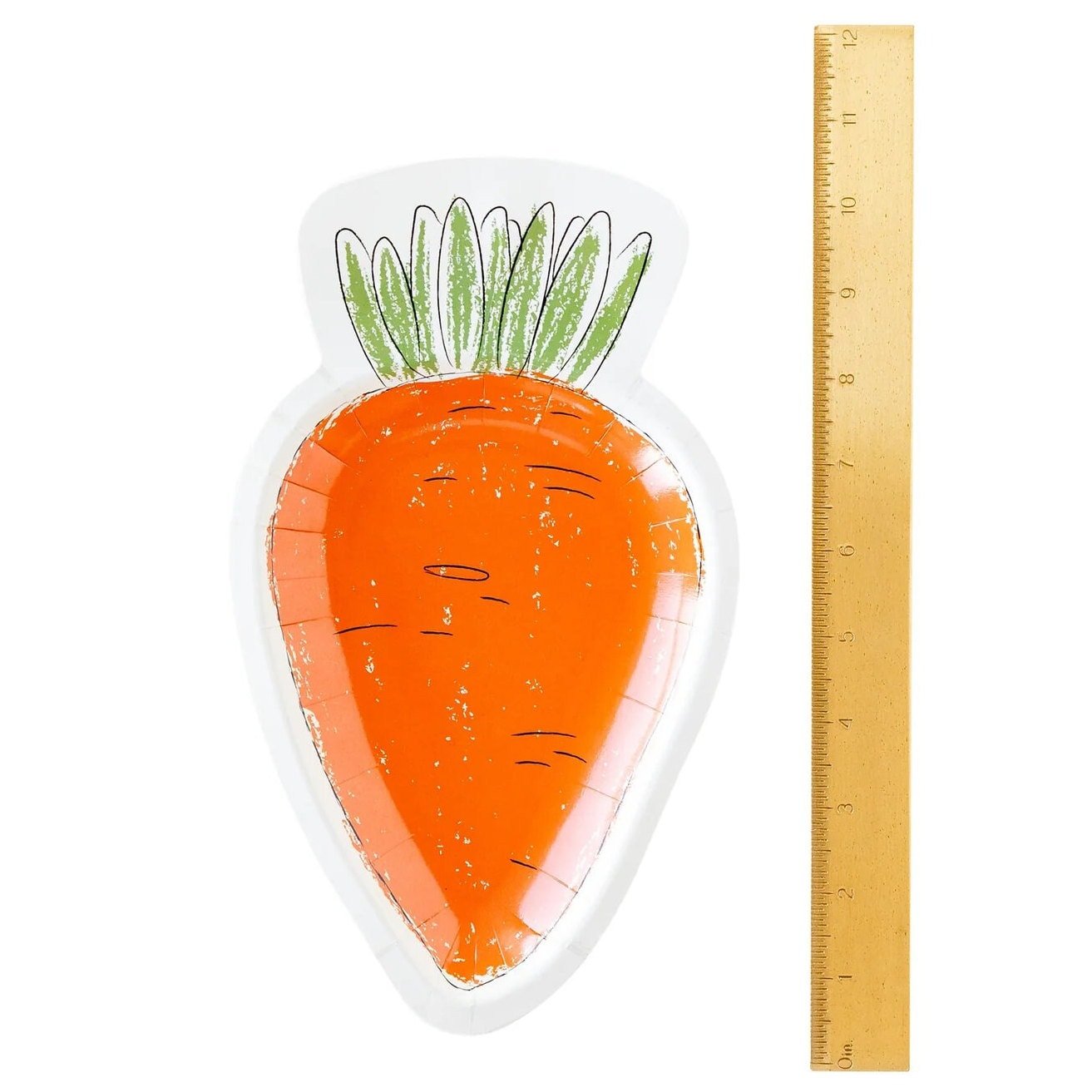 Carrot Paper Plates 8ct - Stesha Party