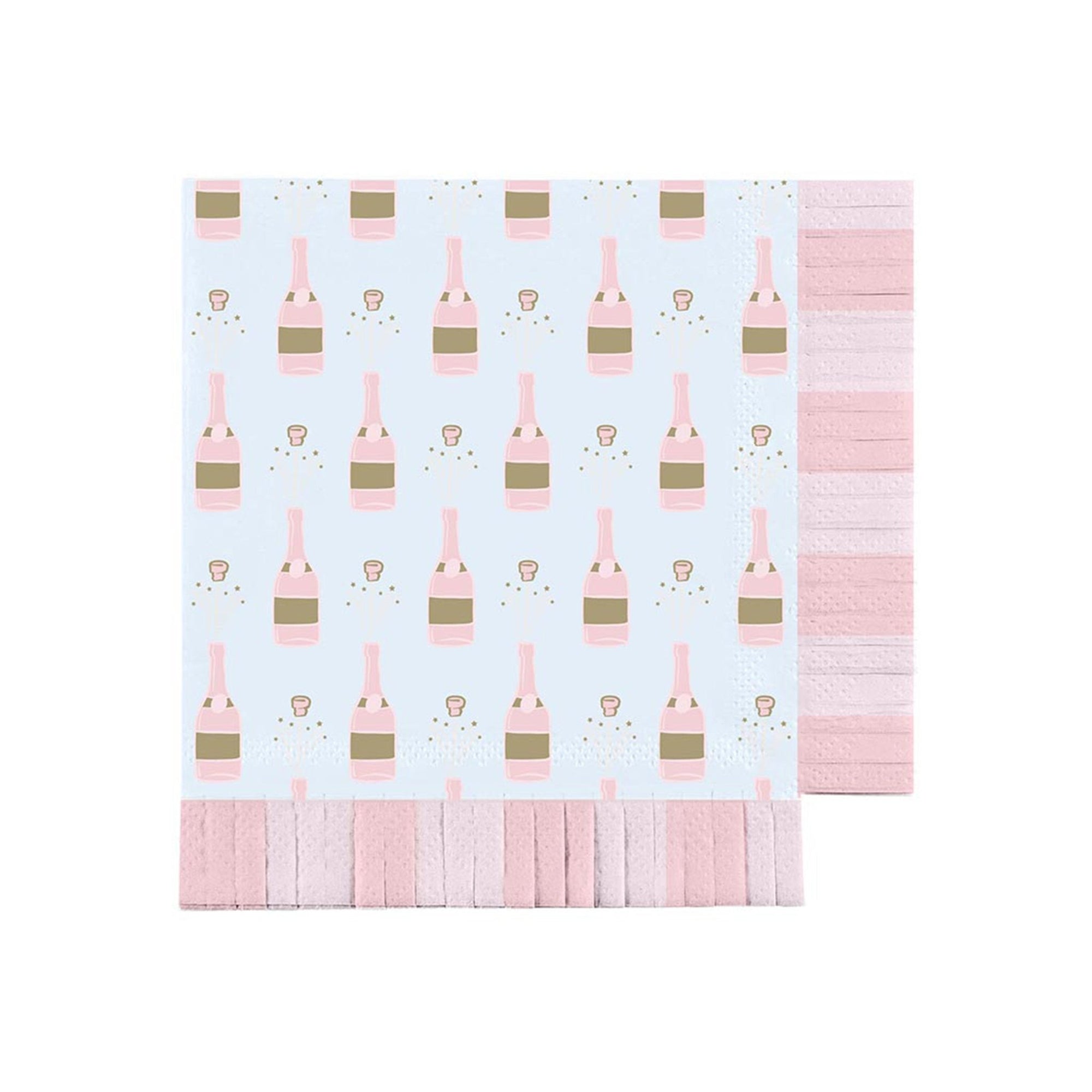 Champagne Bridal Fringe Napkins - Stesha Party