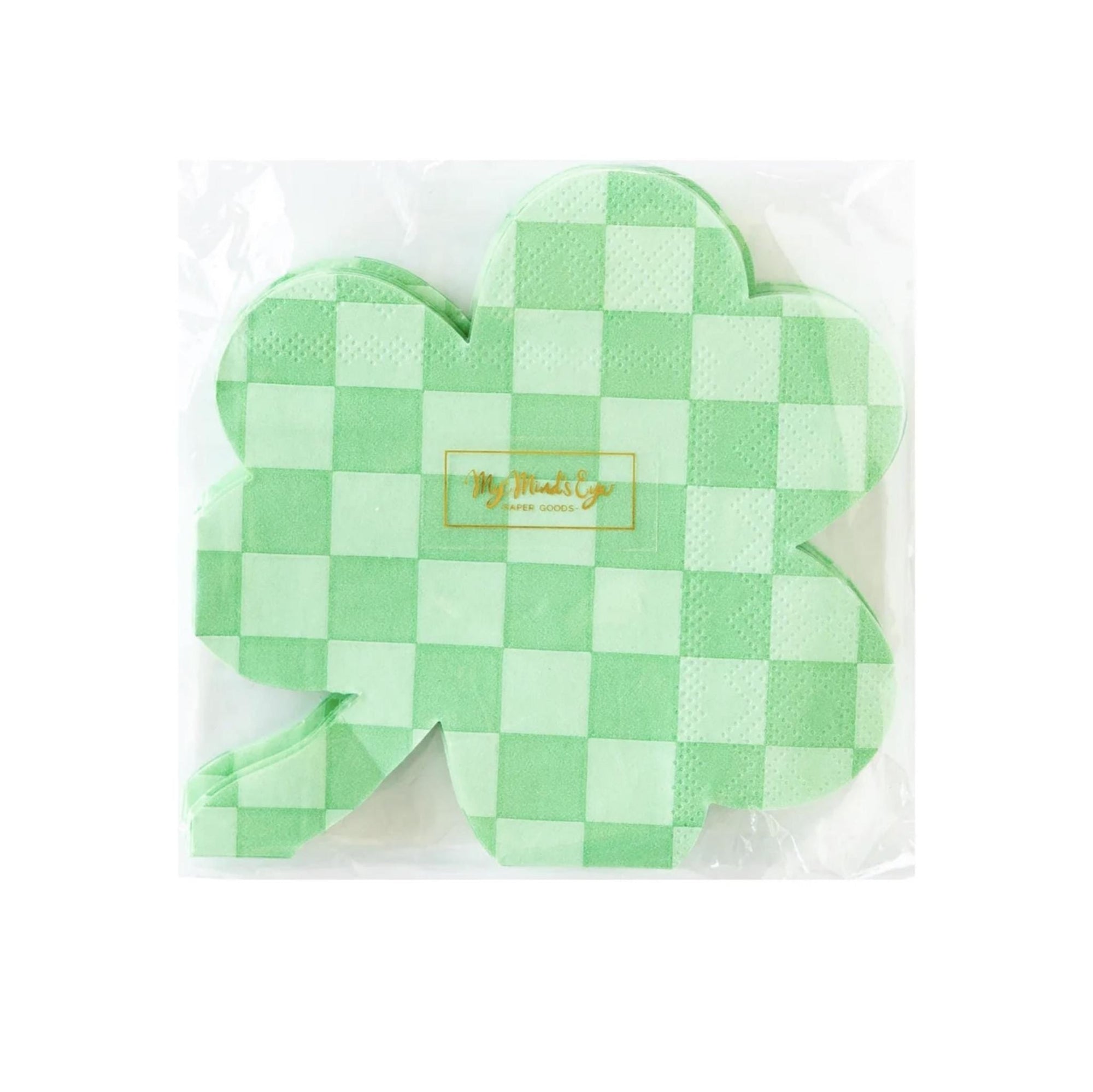 Checkered Clover Napkins - Stesha Party