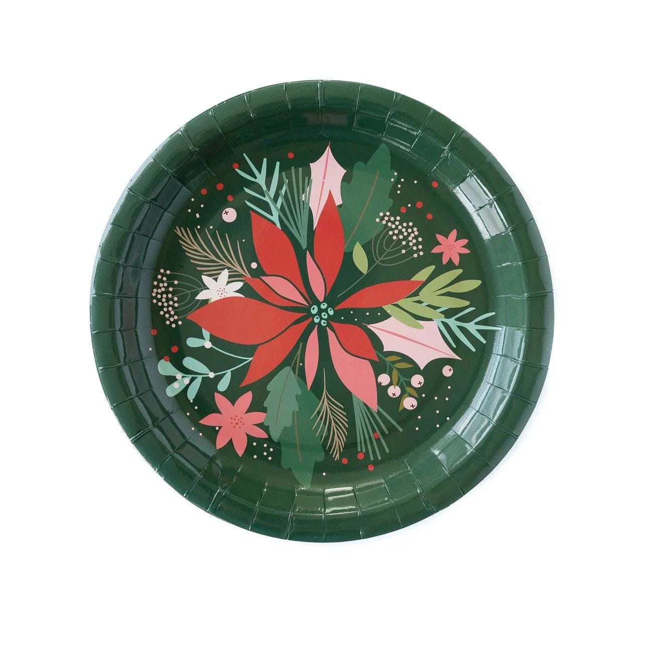 Christmas Botanical Plates - Stesha Party