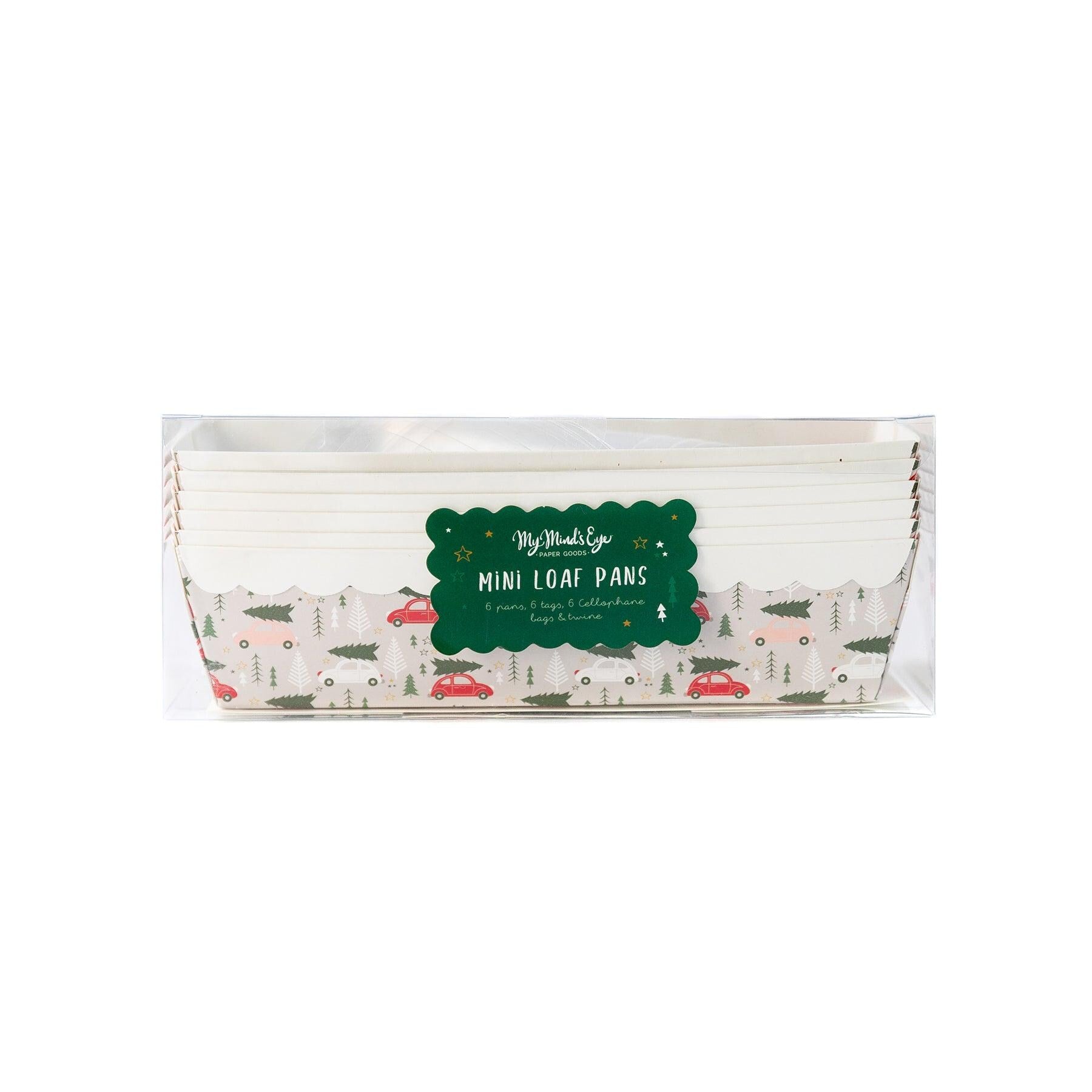 Christmas Paper Loaf Pans - Stesha Party