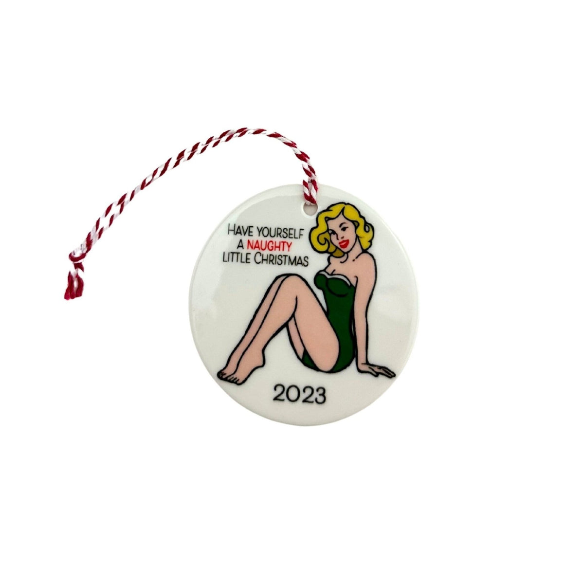 Christmas Pinup Girl Ornament - Stesha Party