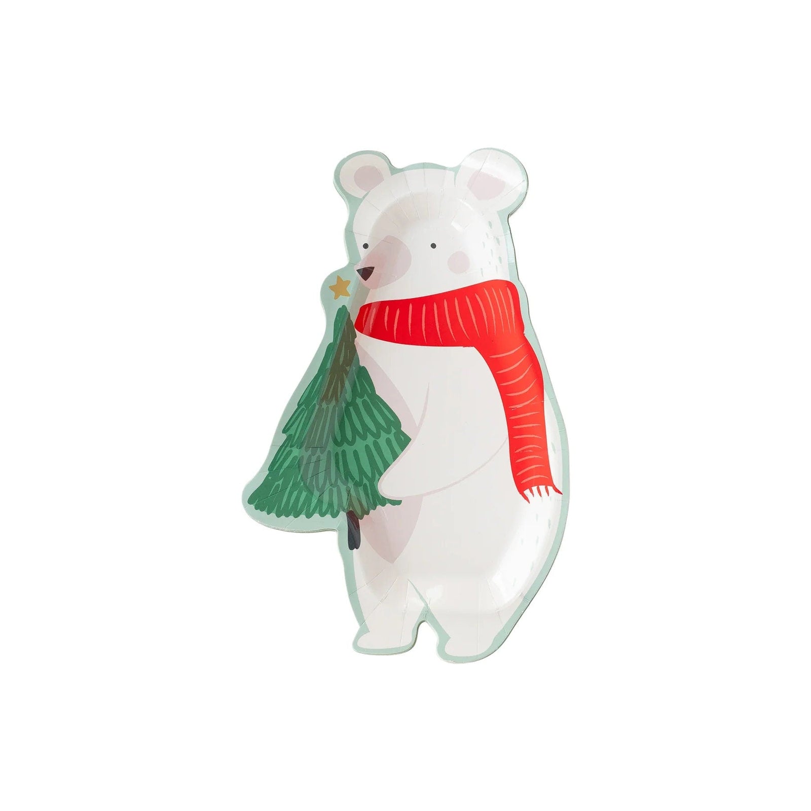 Christmas Polar Bear Plates - Stesha Party