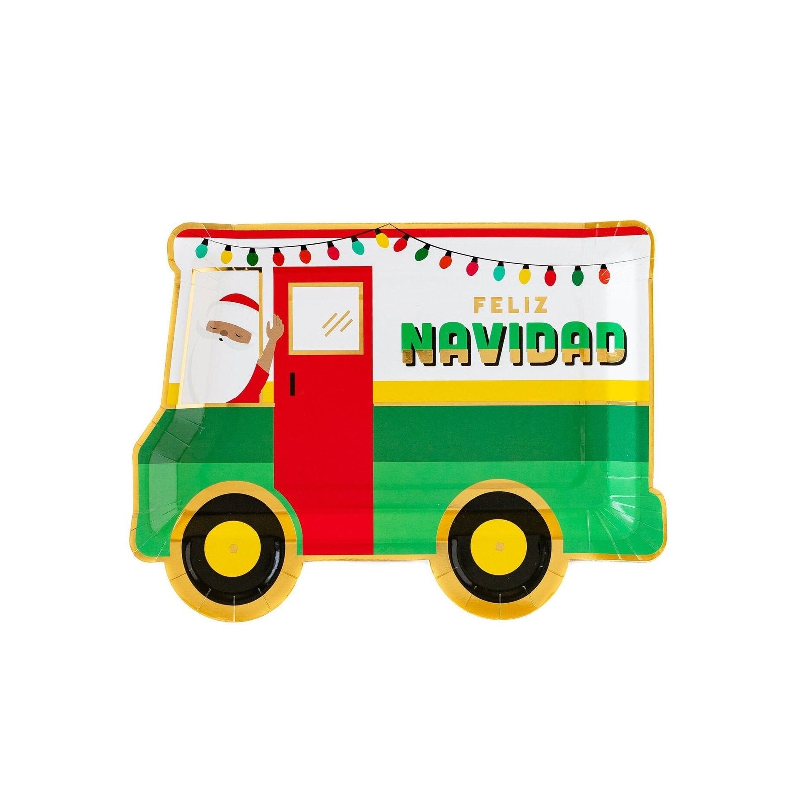 Christmas Taco Truck Plates - Stesha Party