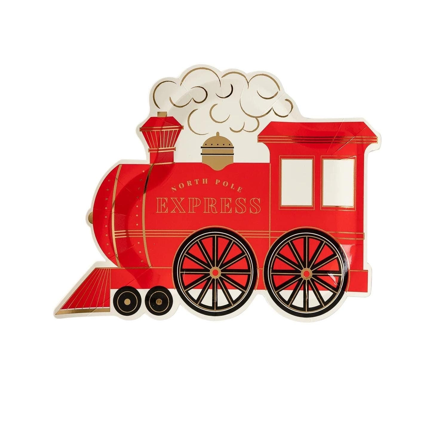 Christmas Train Plates - Stesha Party