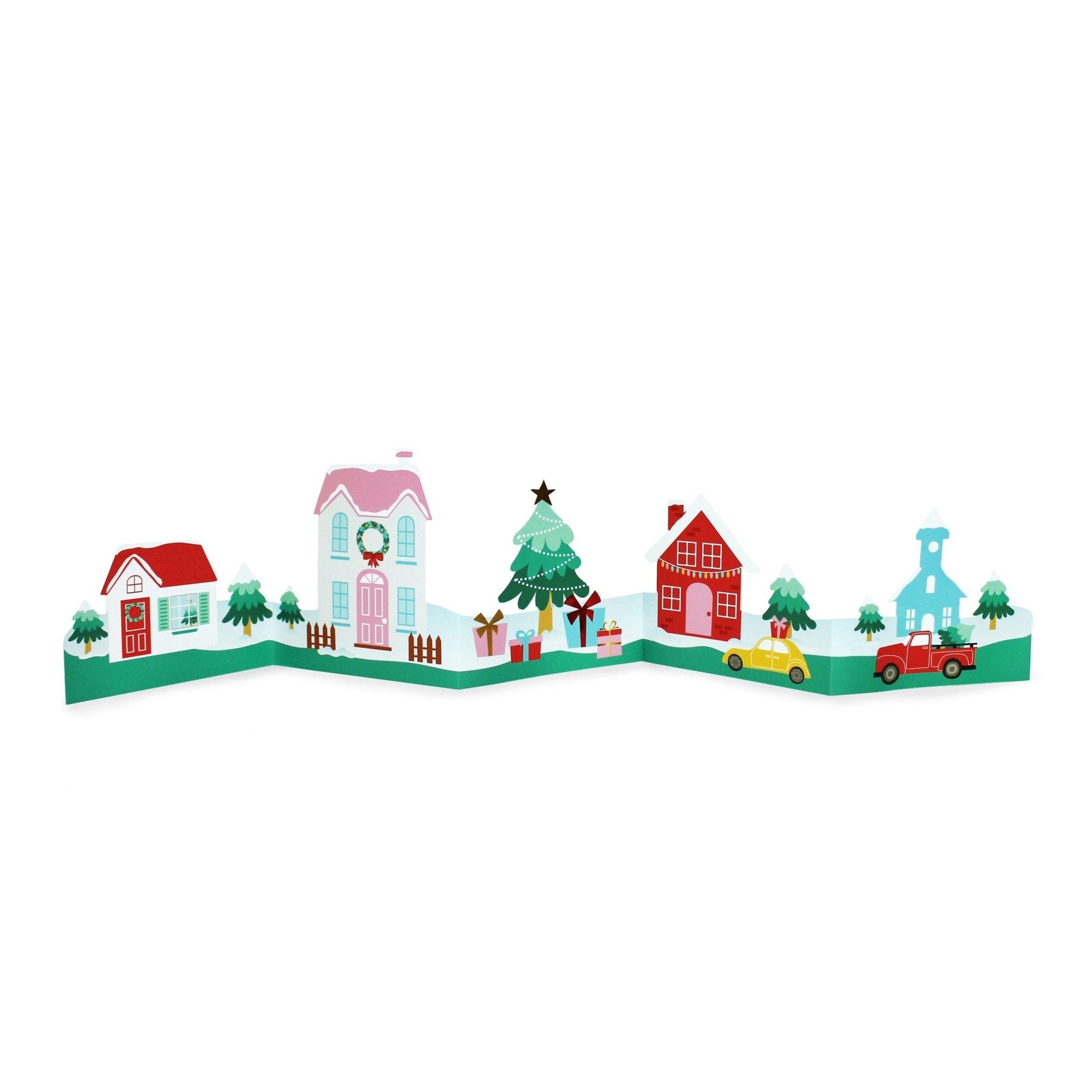 Christmas Village Paper Centerpiece - Stesha Party