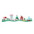 Christmas Village Paper Centerpiece - Stesha Party