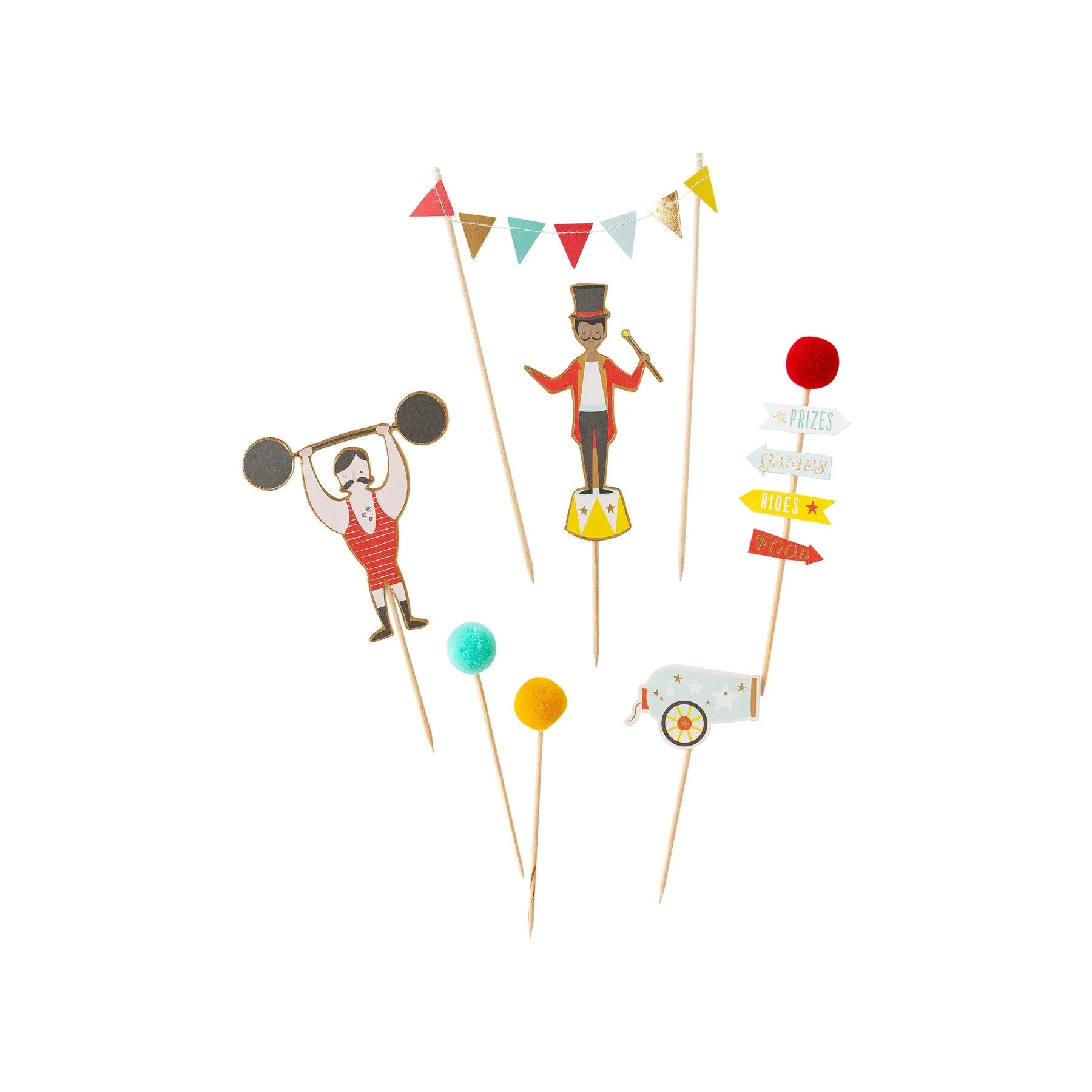 Circus Cake Toppers - Stesha Party