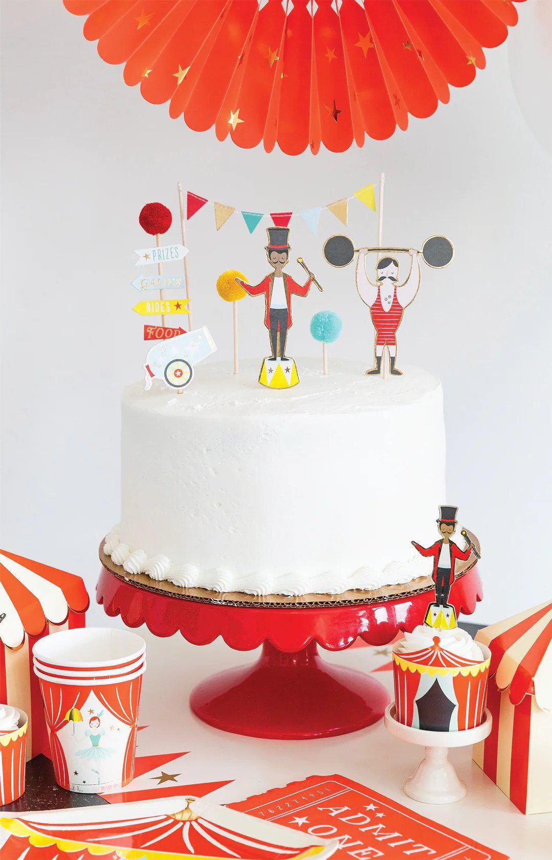 Circus Cake Toppers - Stesha Party