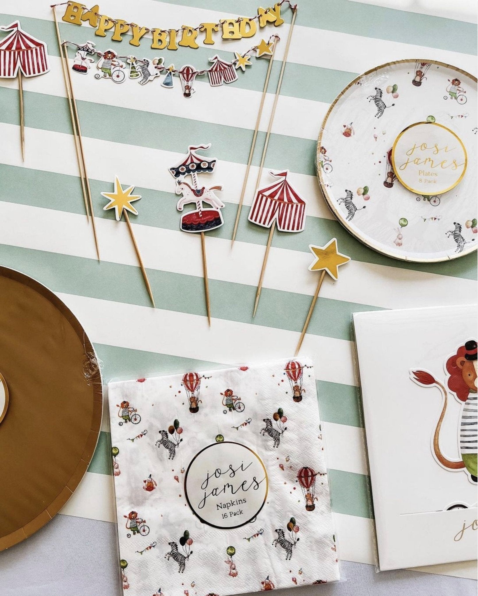 Circus Party Napkins - Stesha Party